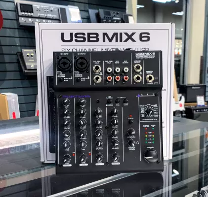ART Pro Audio - 6 Channel USB Recording Mixer w/Fx